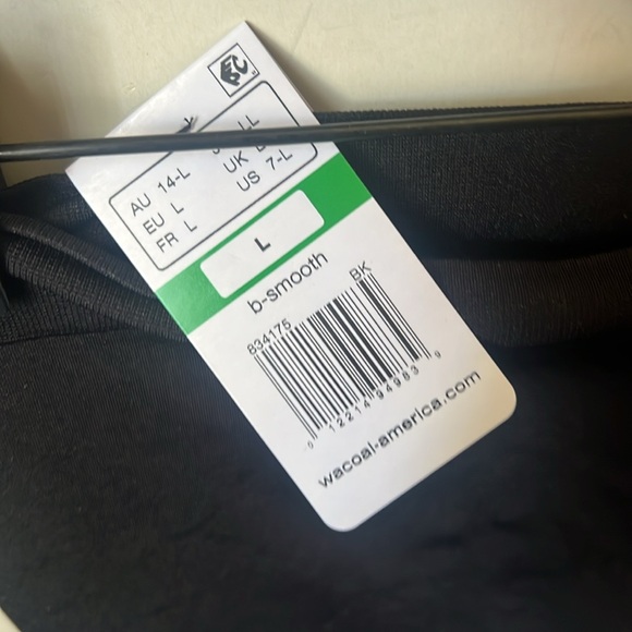 NWT Wacoal Black B-Smooth Hi-Cut Brief Large - Picture 4 of 4